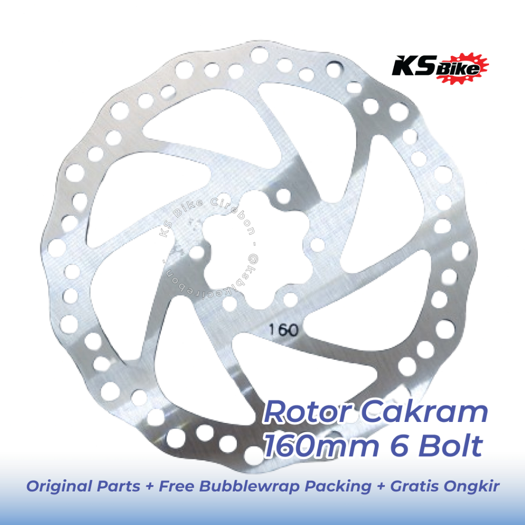 Bicycle Disc Brake Rotor Disc 160mm 180mm Steel 6 Bolt Universal Disc ...