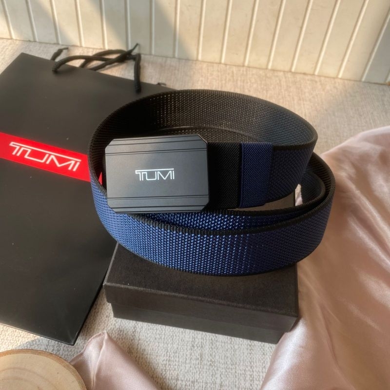 Belt MEN Buckle TUMI JEPIT STRAP Nylon IMPORT Men's Belts PREMIUM QUALITY  FREE BOX N Colletion