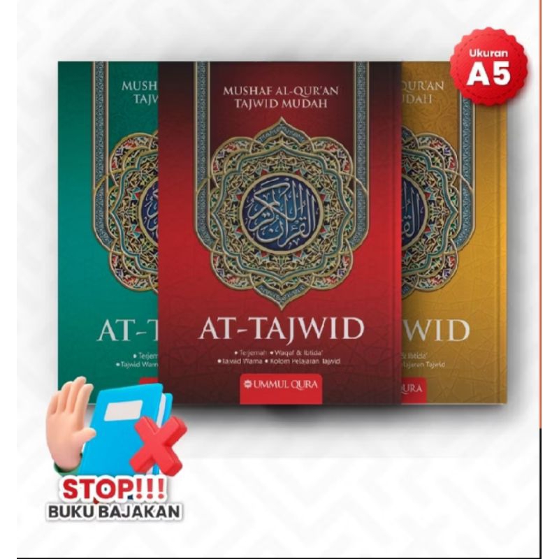 Al-quran At-Tajwid A5 Ummul Qura Translation Equipped With Color Tajwid ...