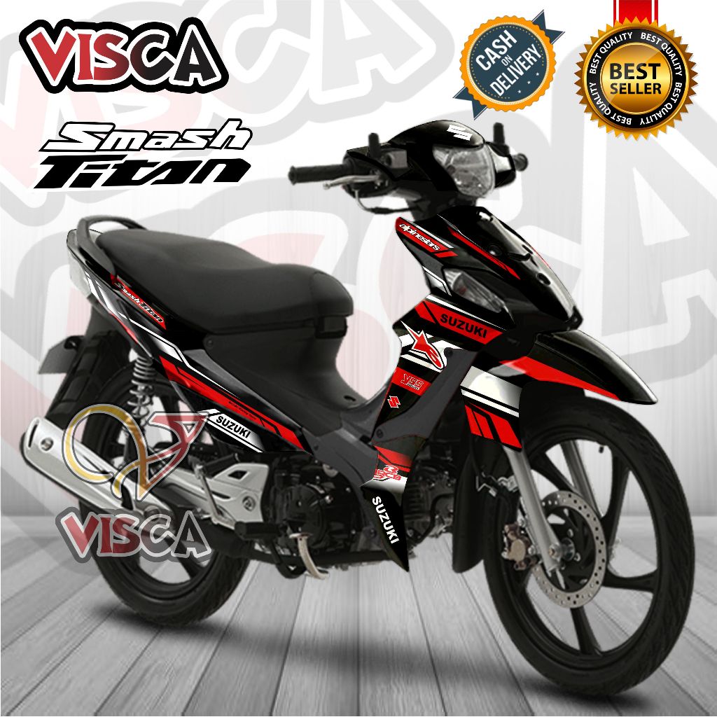 SUZUKI Smash Decal Full BodyTITAN Smash Striping/ FullbodyTITAN Decal ...