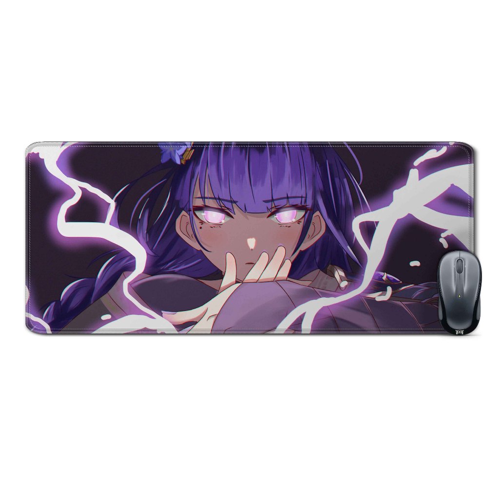 Raiden SHOGUN SKILL extended mousepad Deskmat - GENSHIN IMPACT Rubber ...