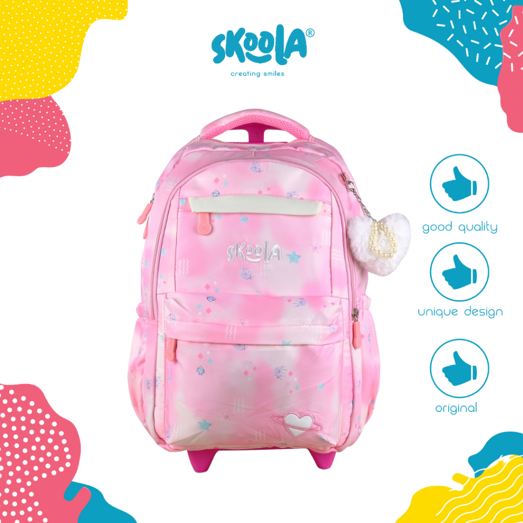 Skoola Elementary School Children's School Bag Trolly Girls Korean ...