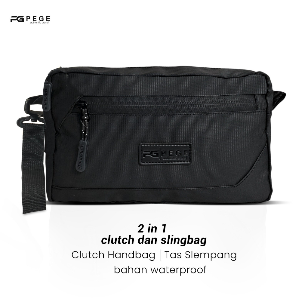 PEGE Corin 2-in-1 Men's Shoulder Bag, Bimo Waterproof Material, Can Be ...