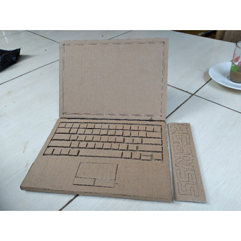 Laptop crafts from cardboard crafts from art assignments | Shopee Singapore