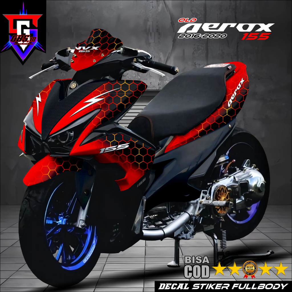 Sticker - Decal Aerox 155 Old Fullbody Sticker Aerox Old 2016 2017 2018 ...
