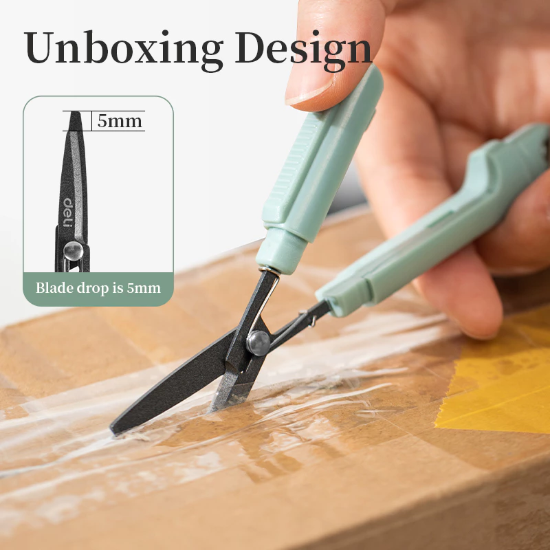 Deli Gunting Portable / Portable Scissor Dual Fungsi EZ508 - Gambar 3