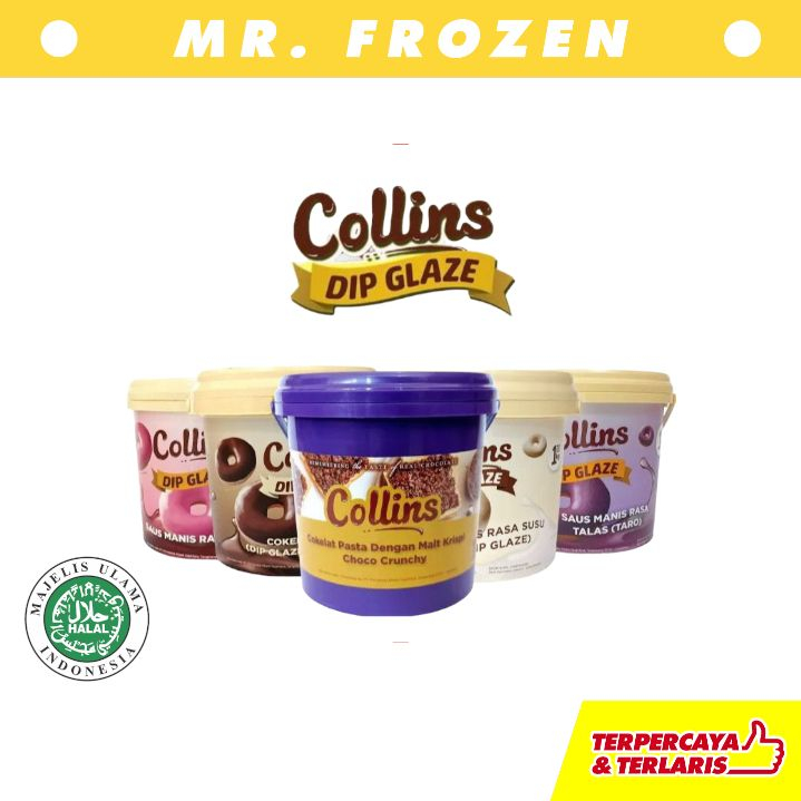 [1 KG] Collins Goldenfill Choco Crunchy Collins Dip Glaze/ Collins ...
