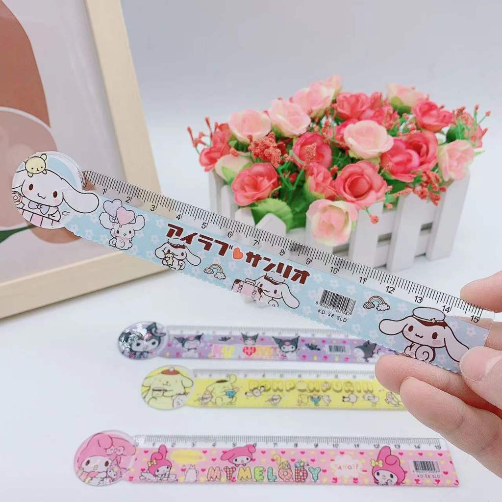15cm SANRIO RULER SANRIO Head SANRIO RULER KUROMI Rubber | Shopee Singapore
