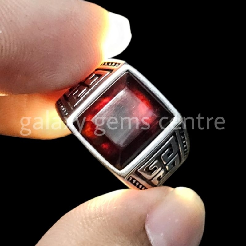 Mens black hot sale amethyst ring