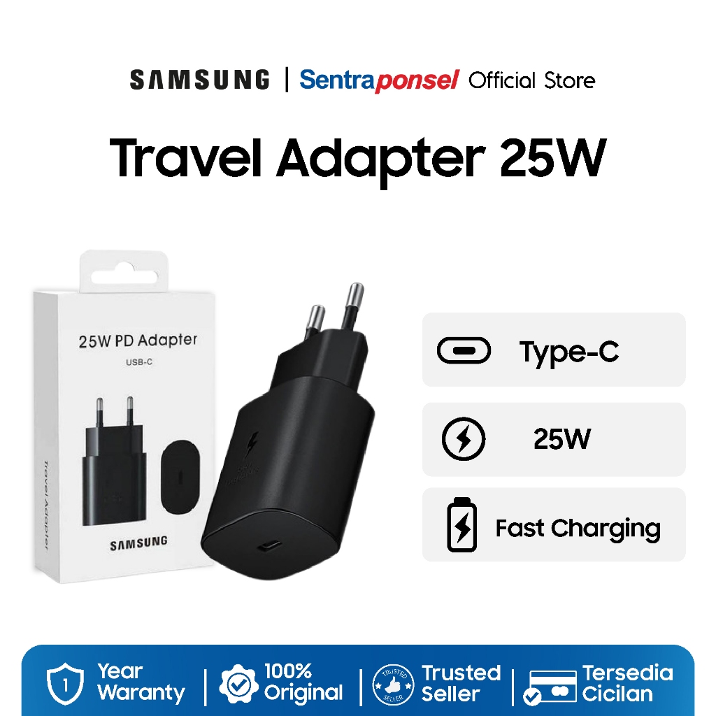 Samsung Travel Adapter 25W (Tanpa Kabel)