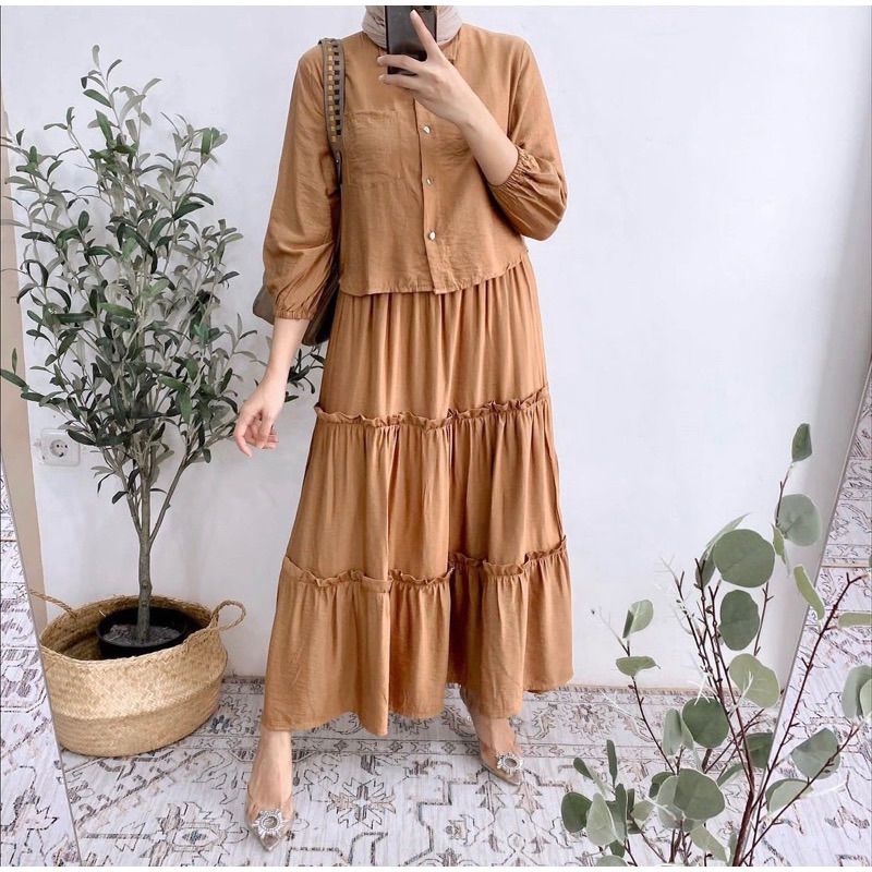 FLOREN kringkle Skirt Set | Shopee Singapore