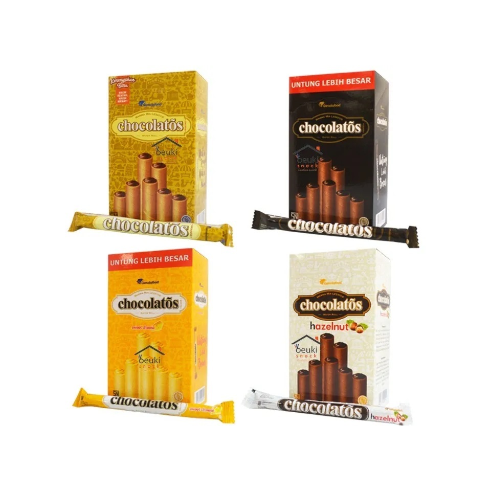 {Cheapest Contents 24} Chocolatos Wafer Stick Roll 500 & 1000 - Chocolatos  Box