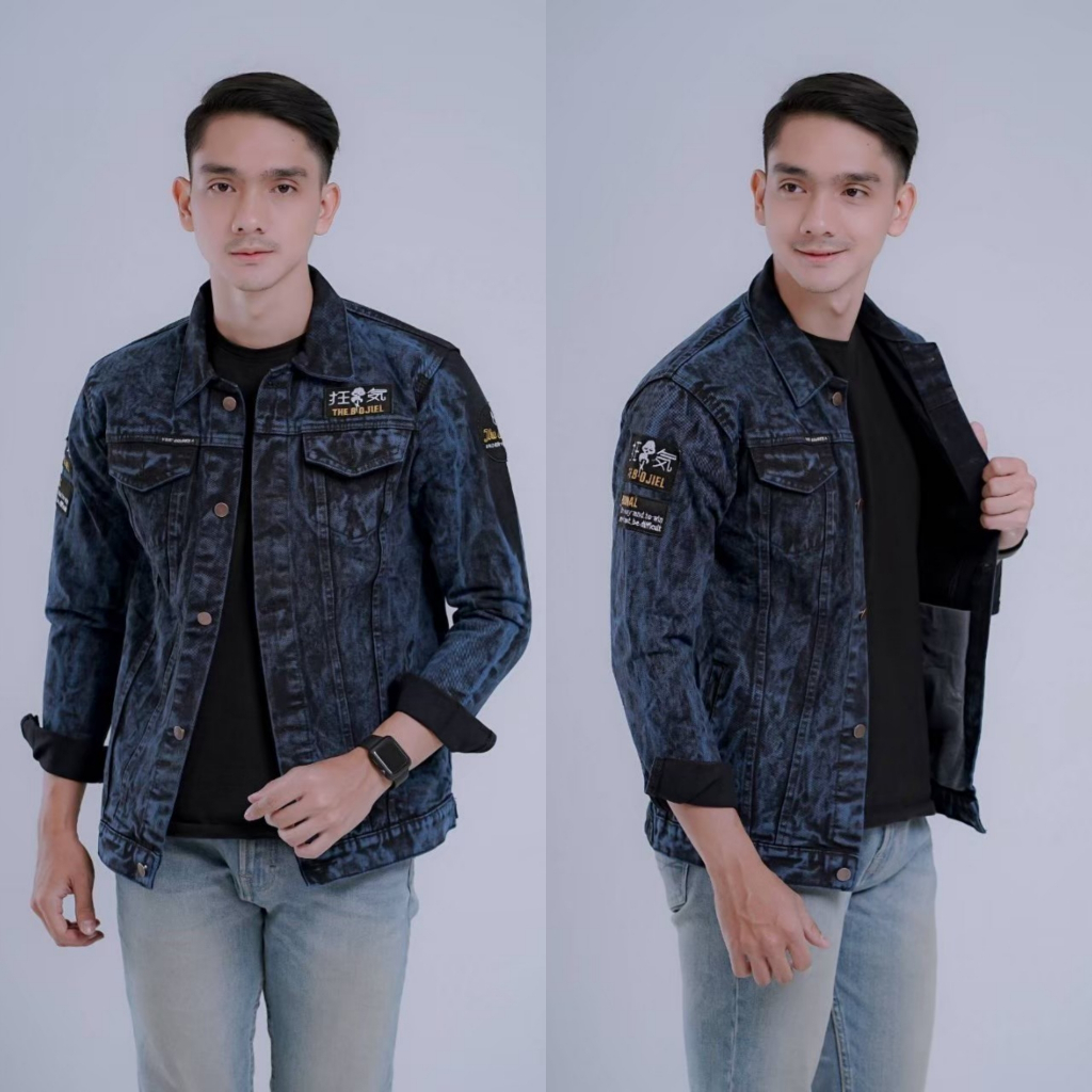 Men's Jeans Jacket Embroidery Original Distro The Cheapest Moslem The