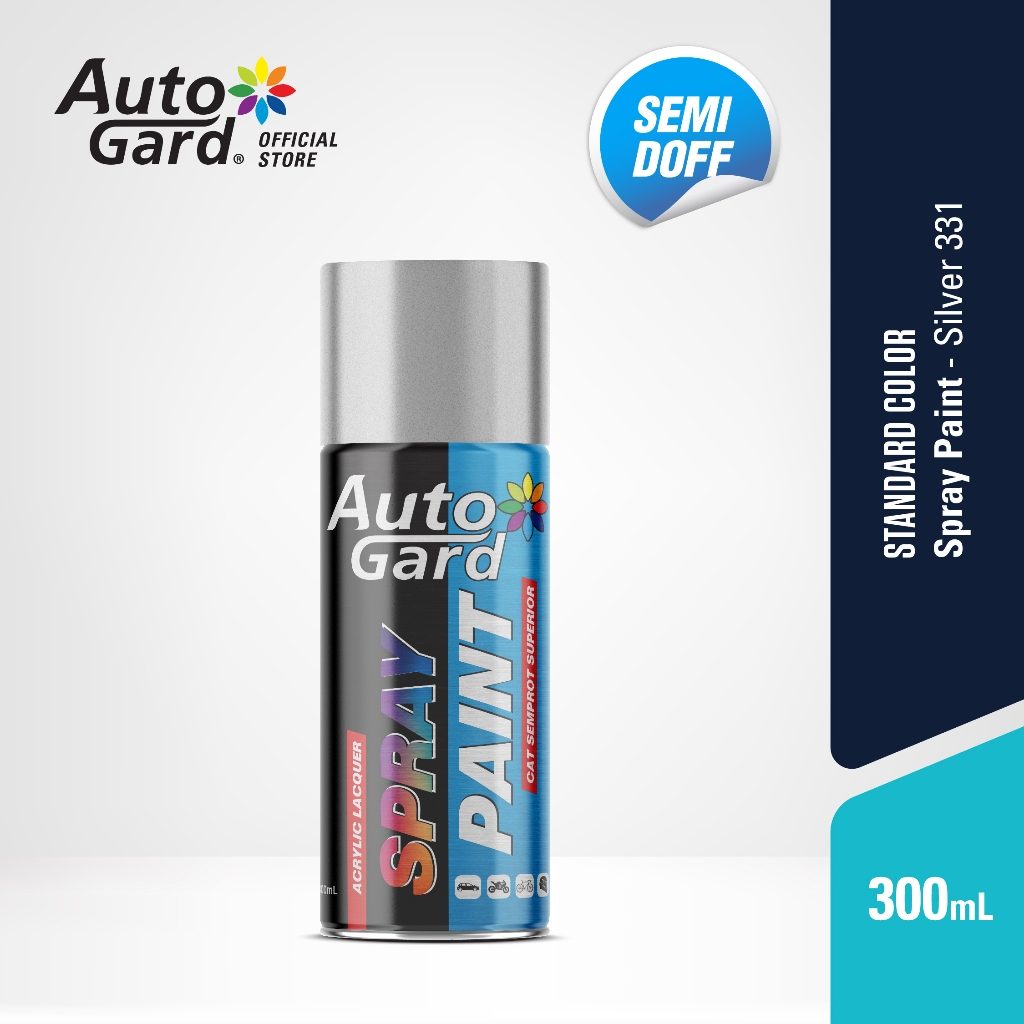 AutoGard - Silver AG-331 Cat Semprot Akrilik Mobil Motor Helm Sepeda Perabotan Rumah