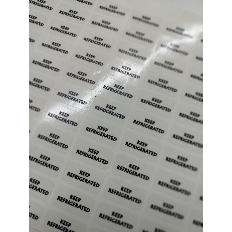 Sticker keep refrigerated MINI Transparent 100pcs | Shopee Singapore