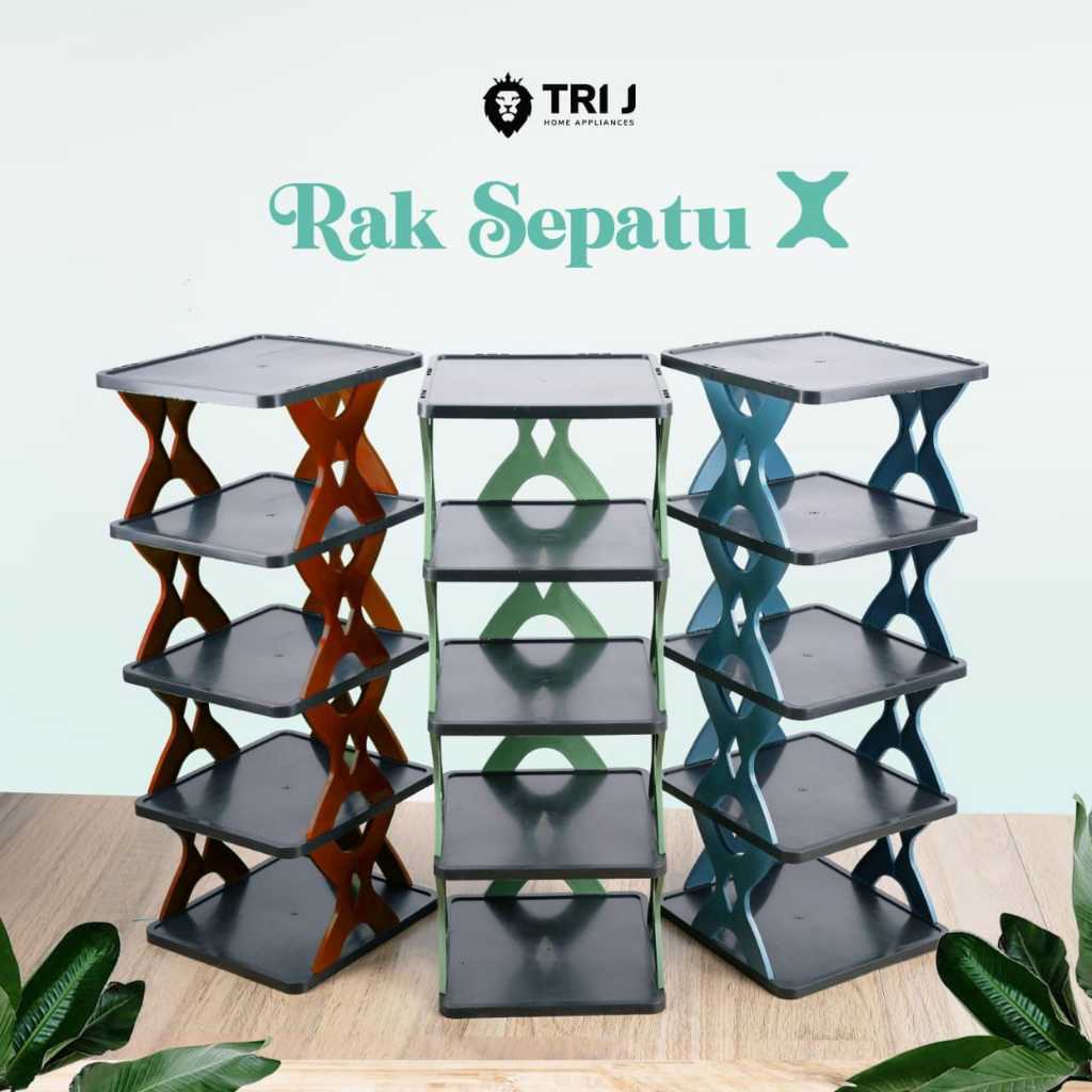 Tri J Shoe Rack - X 5 Tier Plastic Shoe Rack - Aesthetic Shoe Rack (5 ...