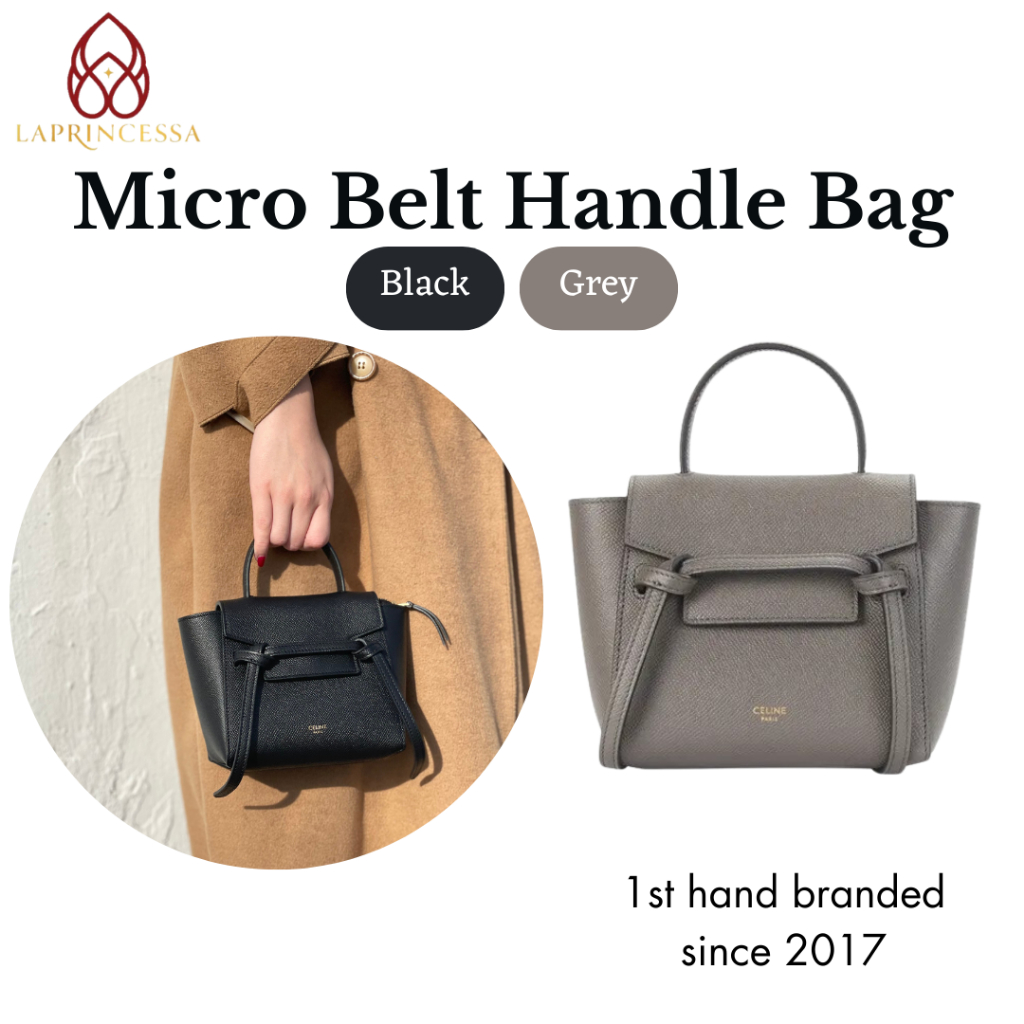 Women s Tote Bag Ce Line Micro Belt Handle Bag CLN Premium Leather Women s Hand Bag Premium Branded Imported Women s Bag Shopee Singapore
