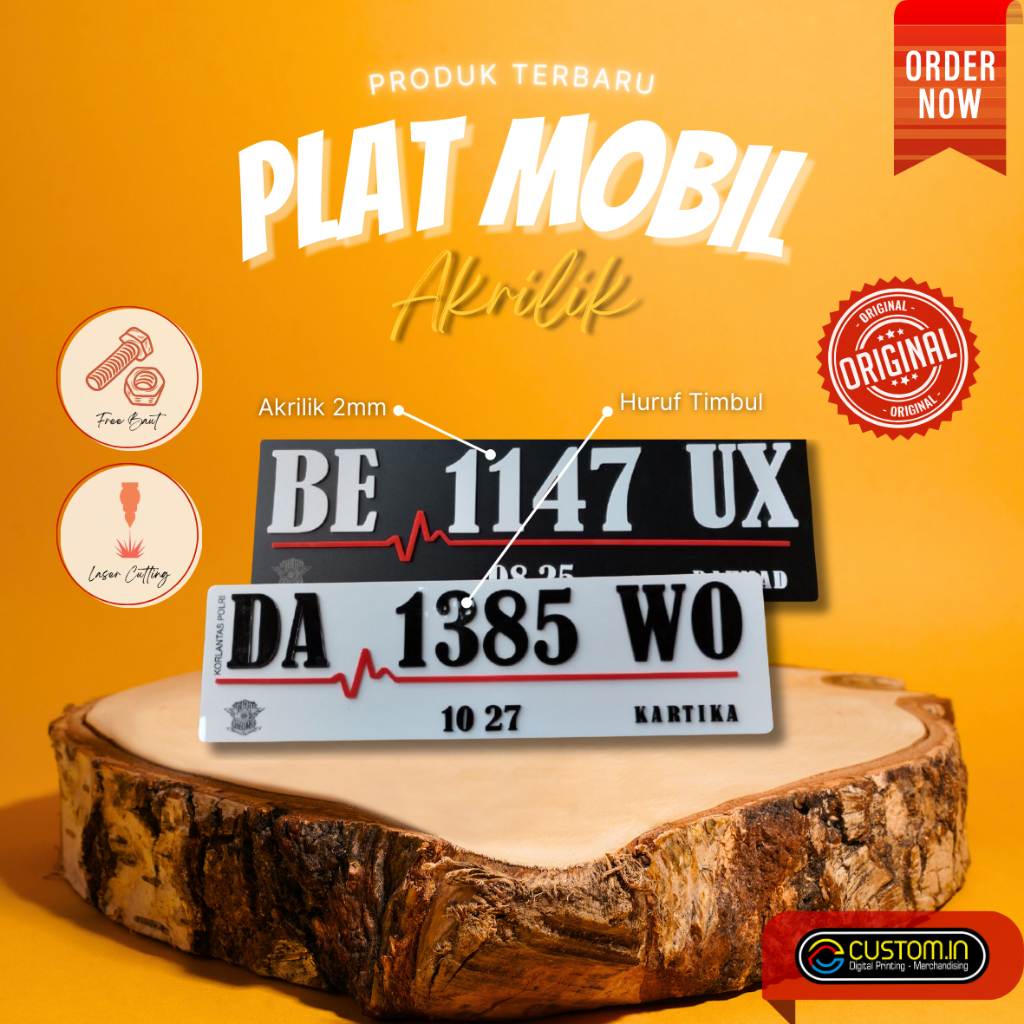 Car Number Plate Variations Of CUSTOM ACRYLIC Embossed Letters | Shopee ...
