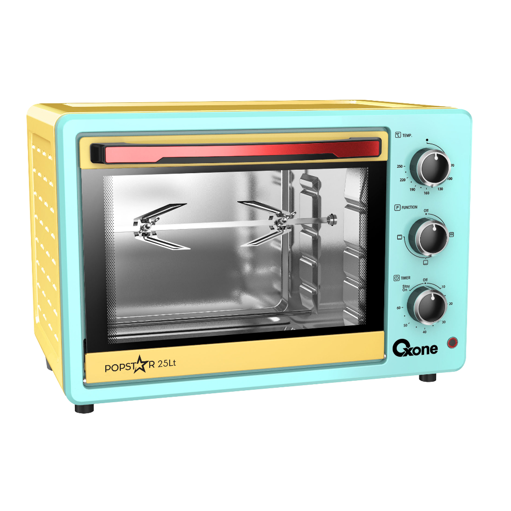 Oxone OX7725P Pop Star Oven Listrik Pemanggang 25 L Multifungsi - Gambar 2