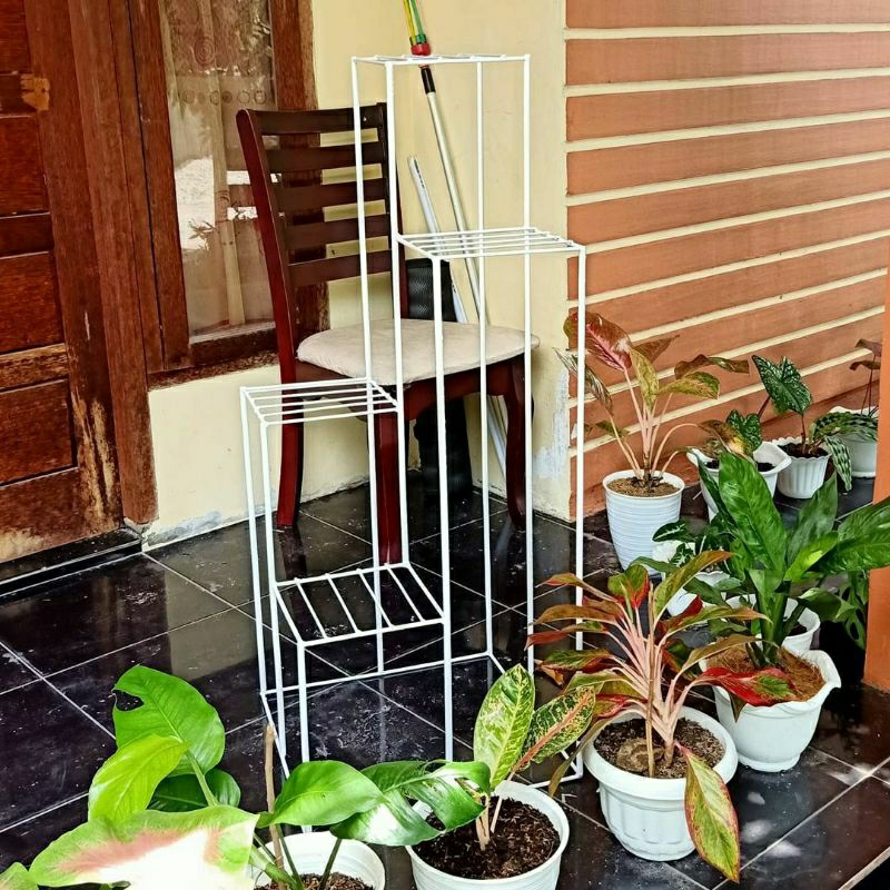 Stacking FLOWER RACK / 4 TIER STACKING FLOWER RACK / FLOWER POT RACK ...