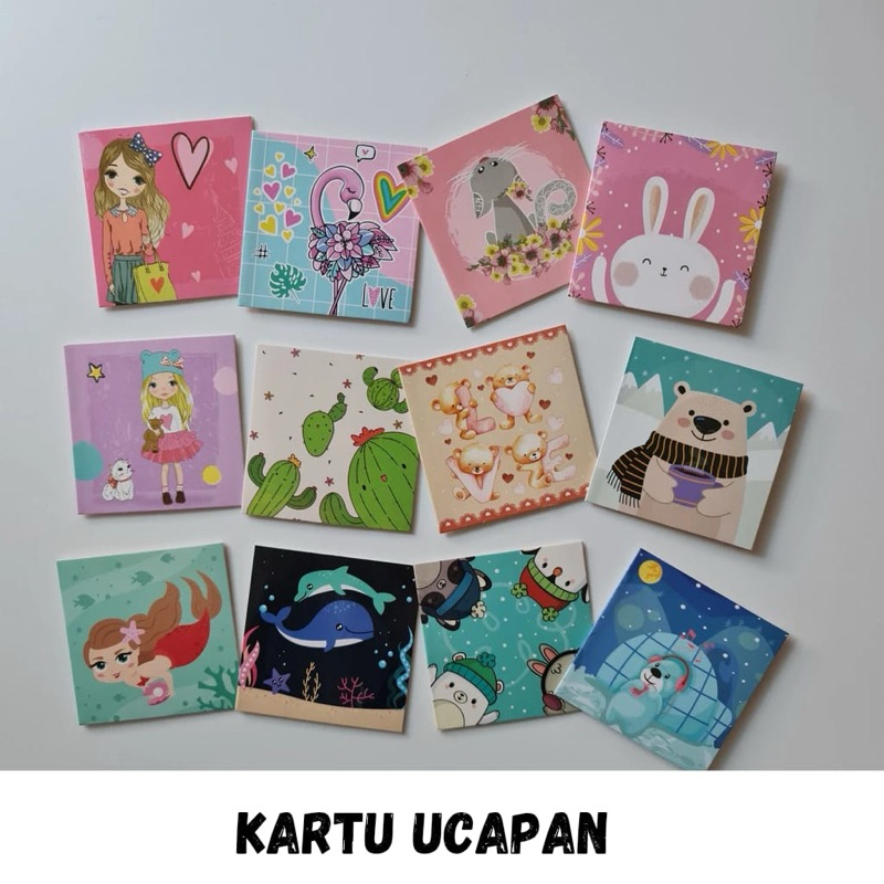 Tambahan Kartu ucapan ulang tahun baby new born dll motif lucu