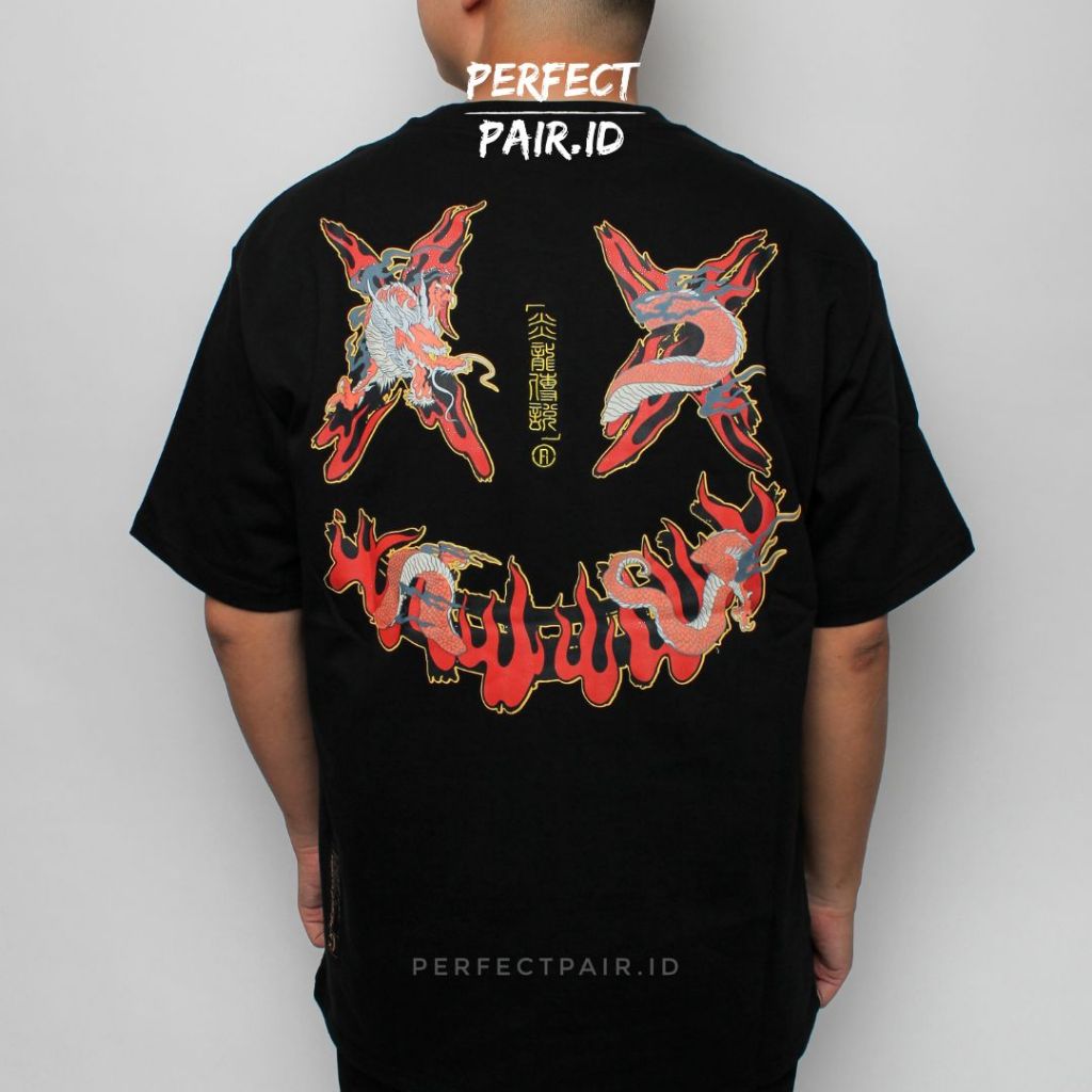 Ric Ricky Is Clown Dragon Legend Black Red Tee 100% Original | Shopee ...