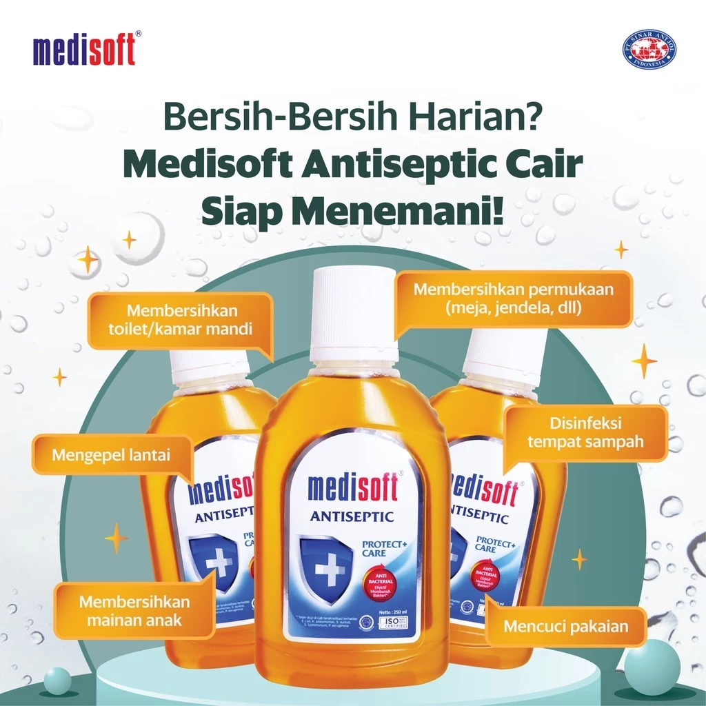 Promo Medisoft Antiseptic Liquid Cairan Aniseptik Multiguna - Gambar 4