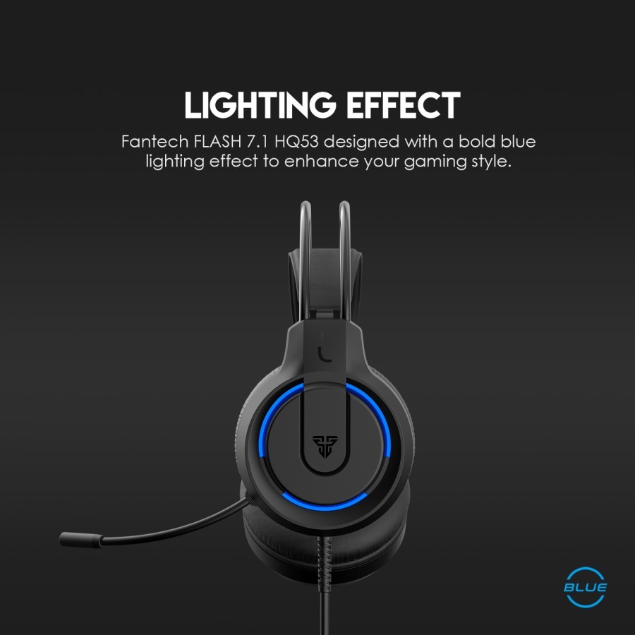 Fantech HQ53 Flash 7.1 Surround Sound PC Gaming Headset - Gambar 2