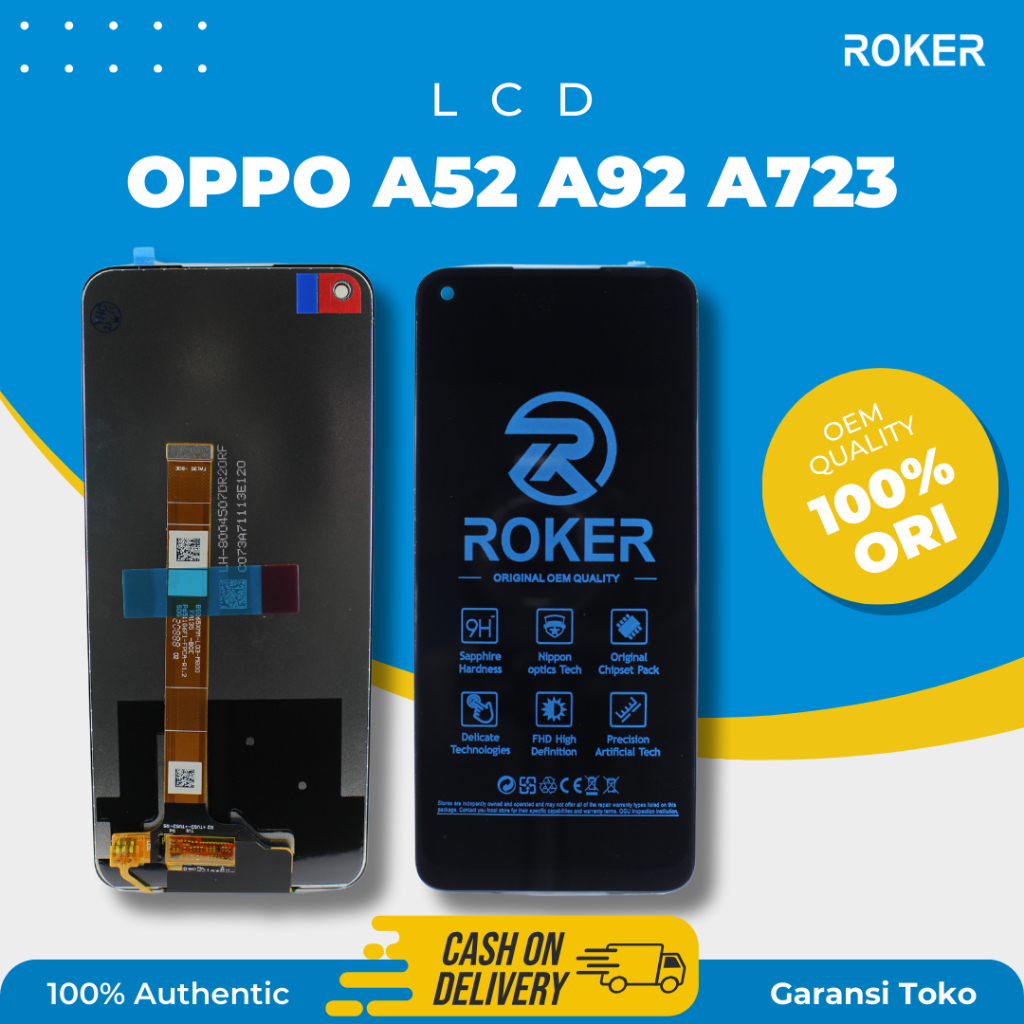 ROKER LCD TOUCHSCREEN OPPO A52 - OPPO A92 LCD FULLSET ORIGINAL BY ROKER