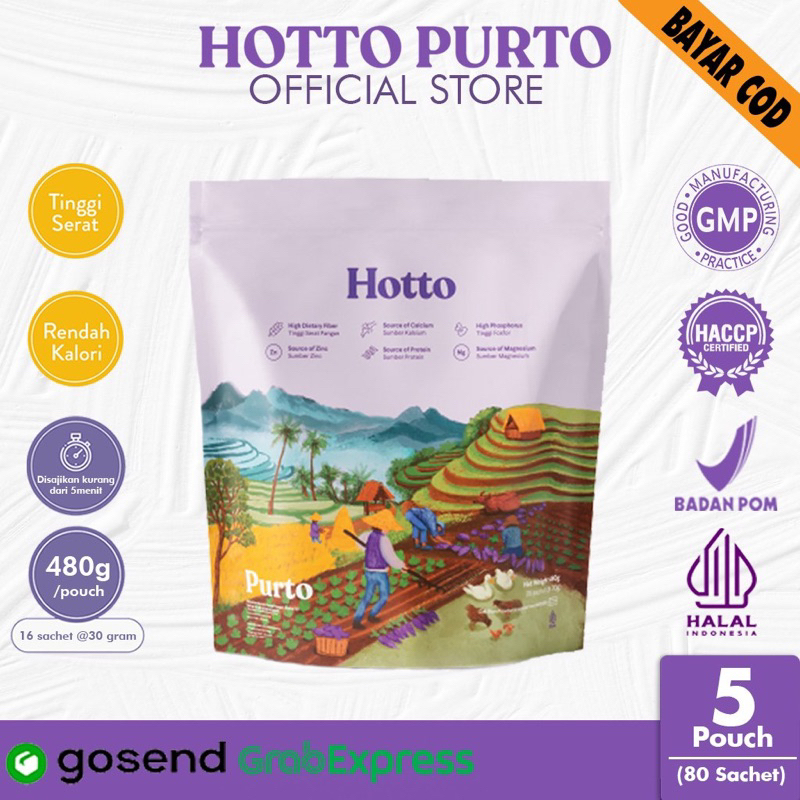 16 Sachets Of hotto purto multigrain/hotto purto Fibrous Drink/Die ...