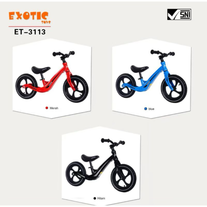 Sepeda Balance Bike Anak Premium Usia 2-5 Tahun - Gambar 2