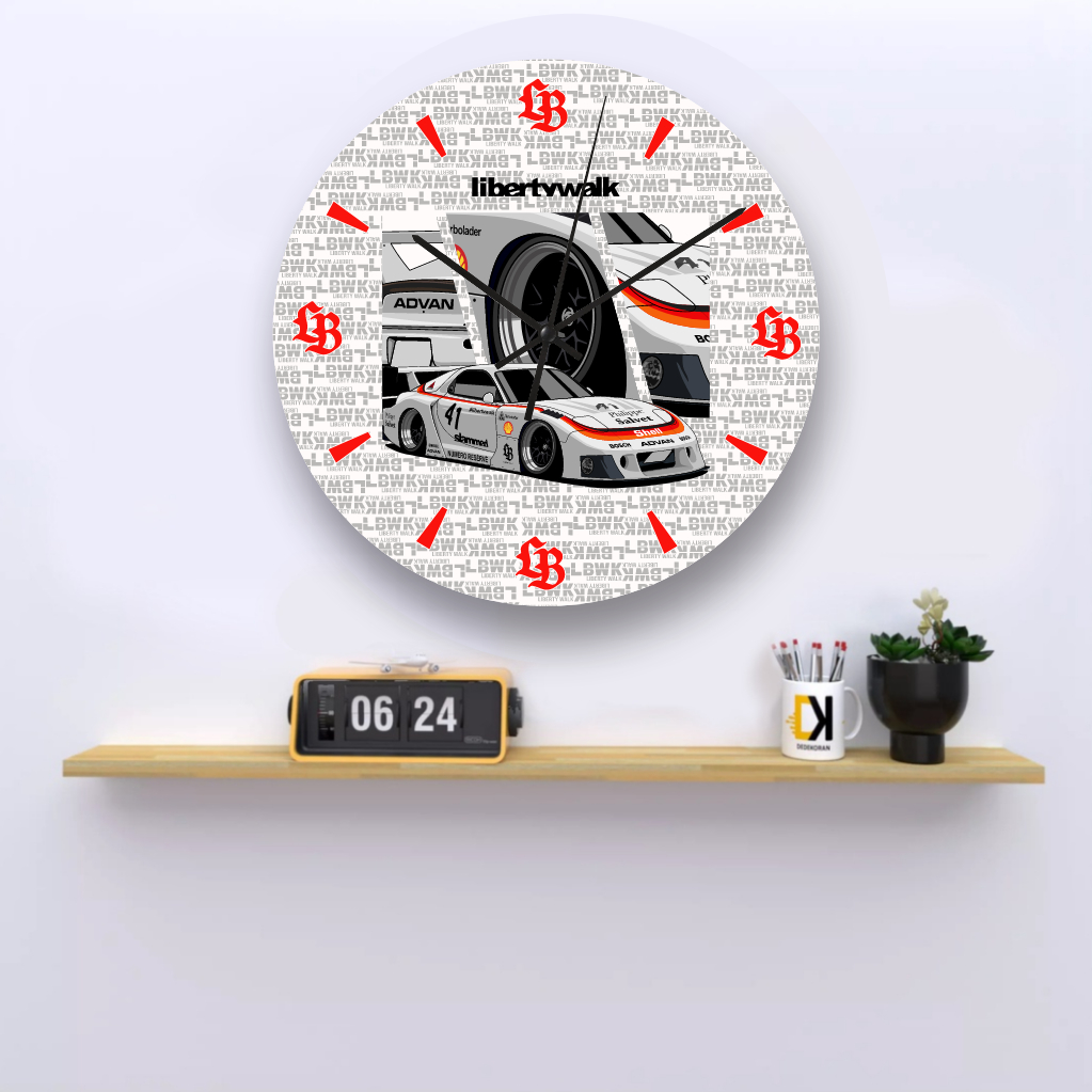 KARIMAKE JDM Wall Clock MAZDA RX-7 RX7 LBWK LIBERTY WALK Automotive ...