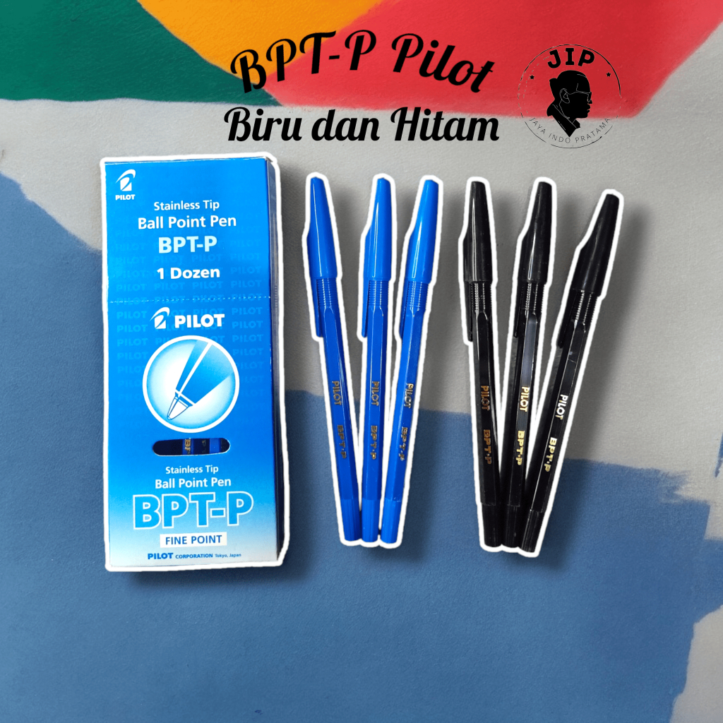 12pcs/ Ballpoint Pens Pilot BPTP Black biru (Dozen) | Shopee Singapore