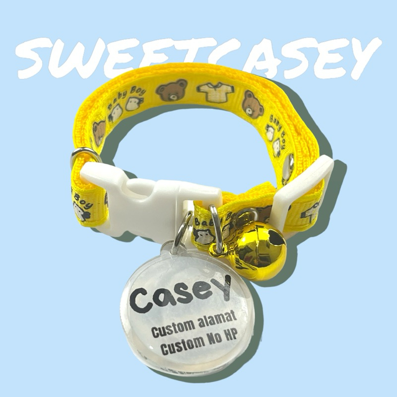 Teddy Cat Necklace Free Nama/Kalung Kucing Custom Nama