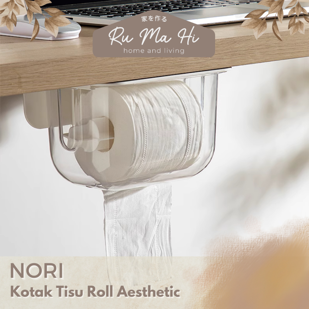 RUMAHI -NORI Aesthetic Tissue Roll Box Practical Tissue Roll Container ...
