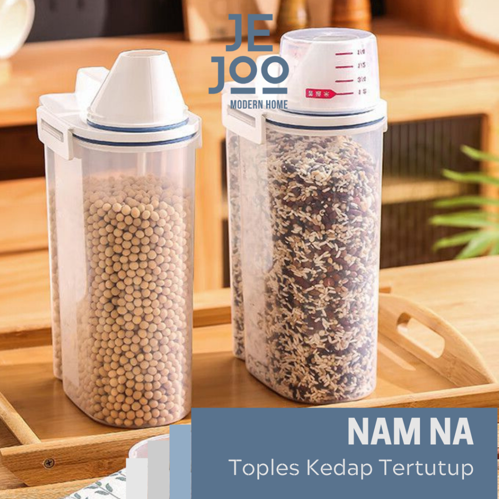JEJOO - NAM NA Transparent Snack Storage Container Airtight Snack Pour ...