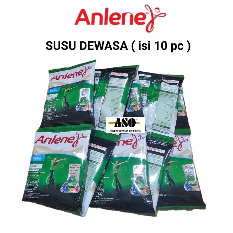 ANLENE SUSU BUBUK DEWASA ACTIVIT GOLD VANILA COKLAT 20g Sachet RENCENG (ISI 10) - Gambar 4