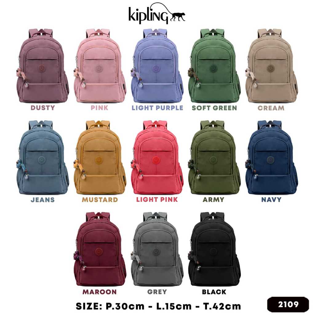 Kipling Large Size Laptop Backpack | Shopee Singapore