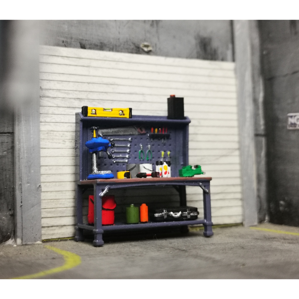 3d Change 1 64 Workbench type 2 Miniature Diorama Table Miniature Hot ...