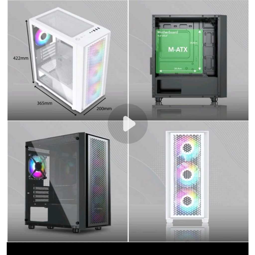 Infinity Cyclops V2 ATX Gaming PC Case Computer Case - no fan | Shopee ...