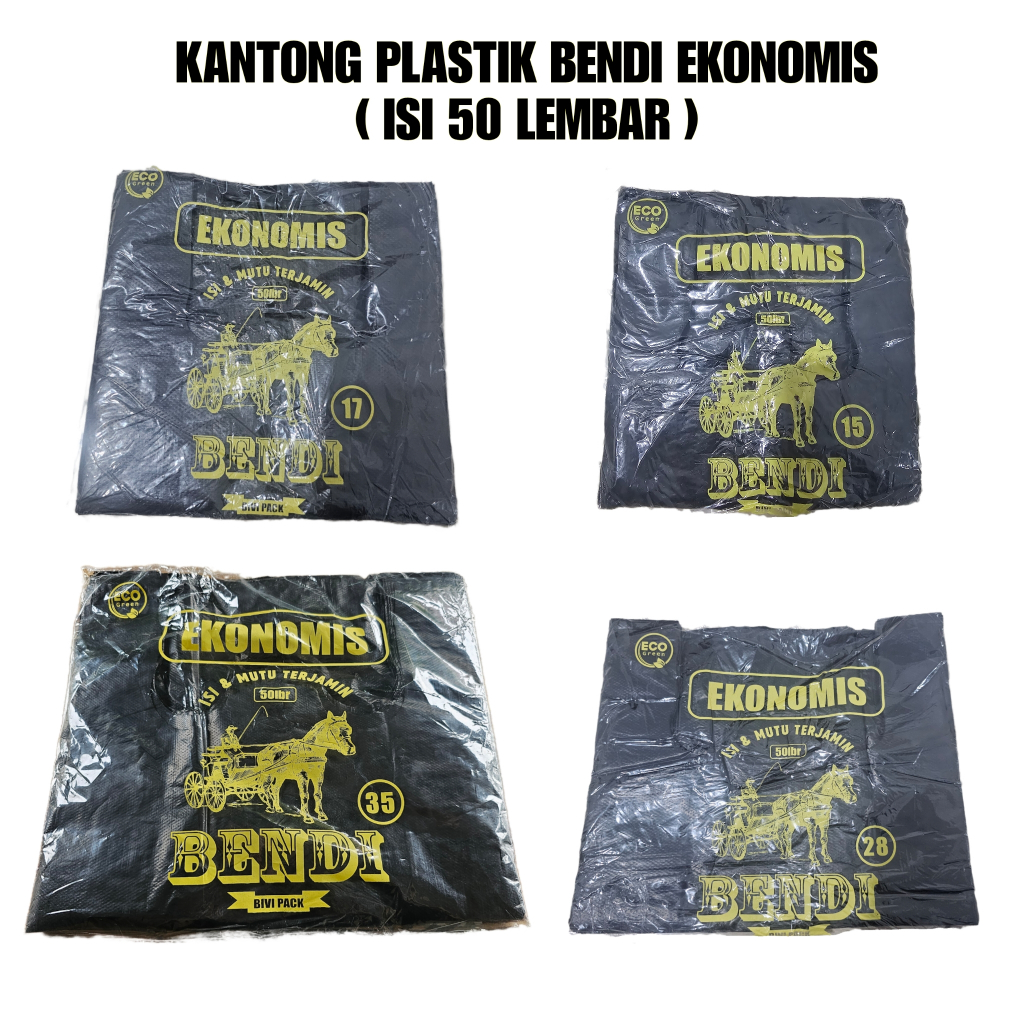 KANTONG PLASTIK BENDI EKONOMIS UK. 15 - 40 KUALITAS LOCO [ Isi 50 ] PROMO !!!