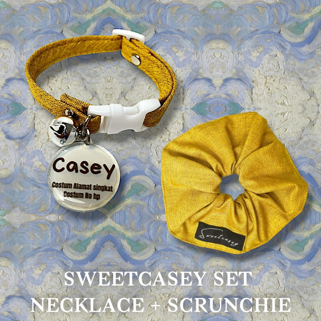 KALUNG KUCING COUPLE CUSTOM NAMA/ SWEETCASEY CAT NECKLACE COUPLE//KALUNG KUCING NAMA