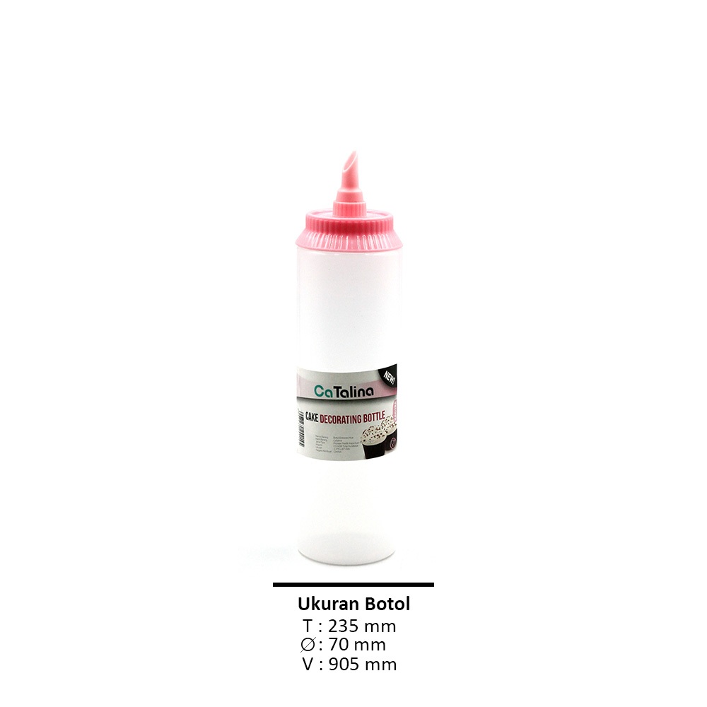 Botol Kecap Plastik / Botol Dekorasi Kue / Botol Saus - Gambar 3