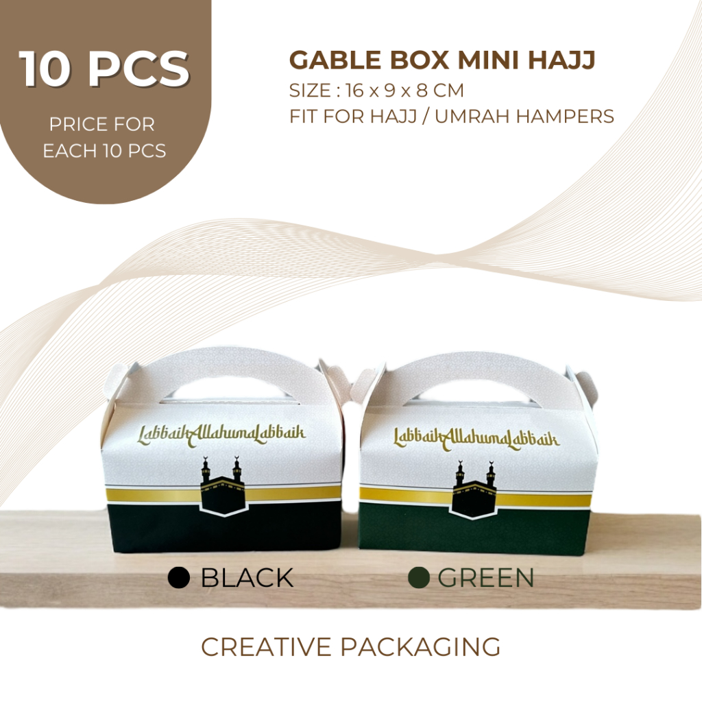Creative Packaging - [10 PCS] Gable Box Mini Hajj Hajj Hampers/ Umrah ...