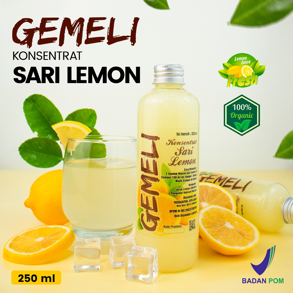 Gemeli Sari Lemon Murni California 250ml