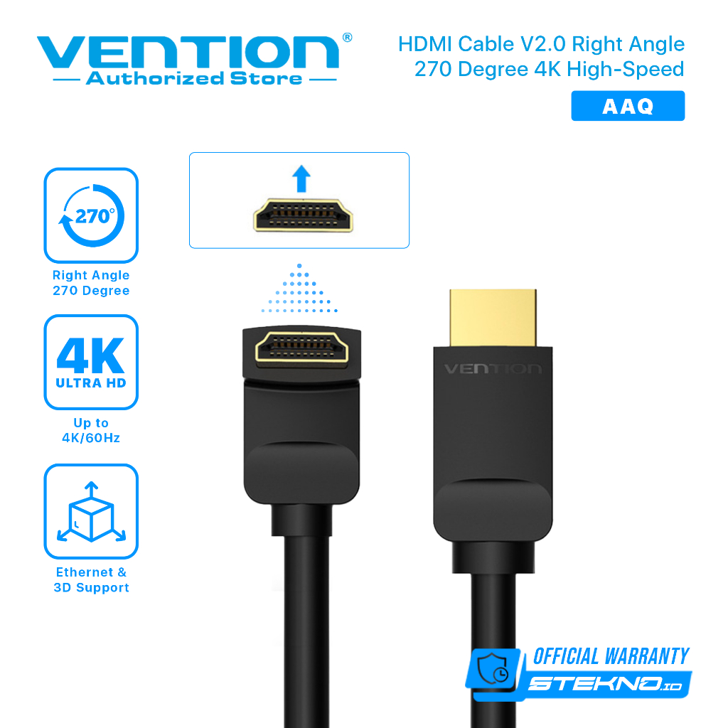 Vention Kabel HDMI v2.0 90/270 Degree 4K High-Speed