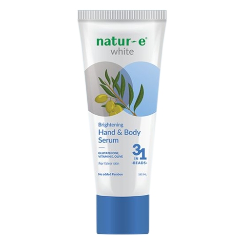 NATUR E WHITE HAND &BODY SERUM180ML / PERAWATAN TUBUH / HAND AND BODY LOTION - Gambar 2