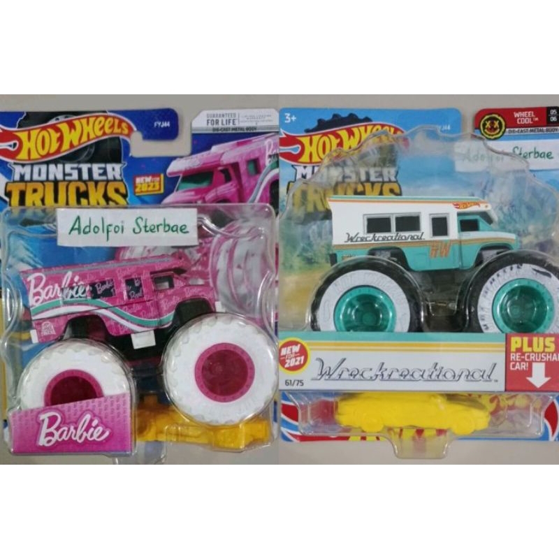 HOTWHEELS Hot wheels hot wheels monster trucks barbie ultimate camper ...