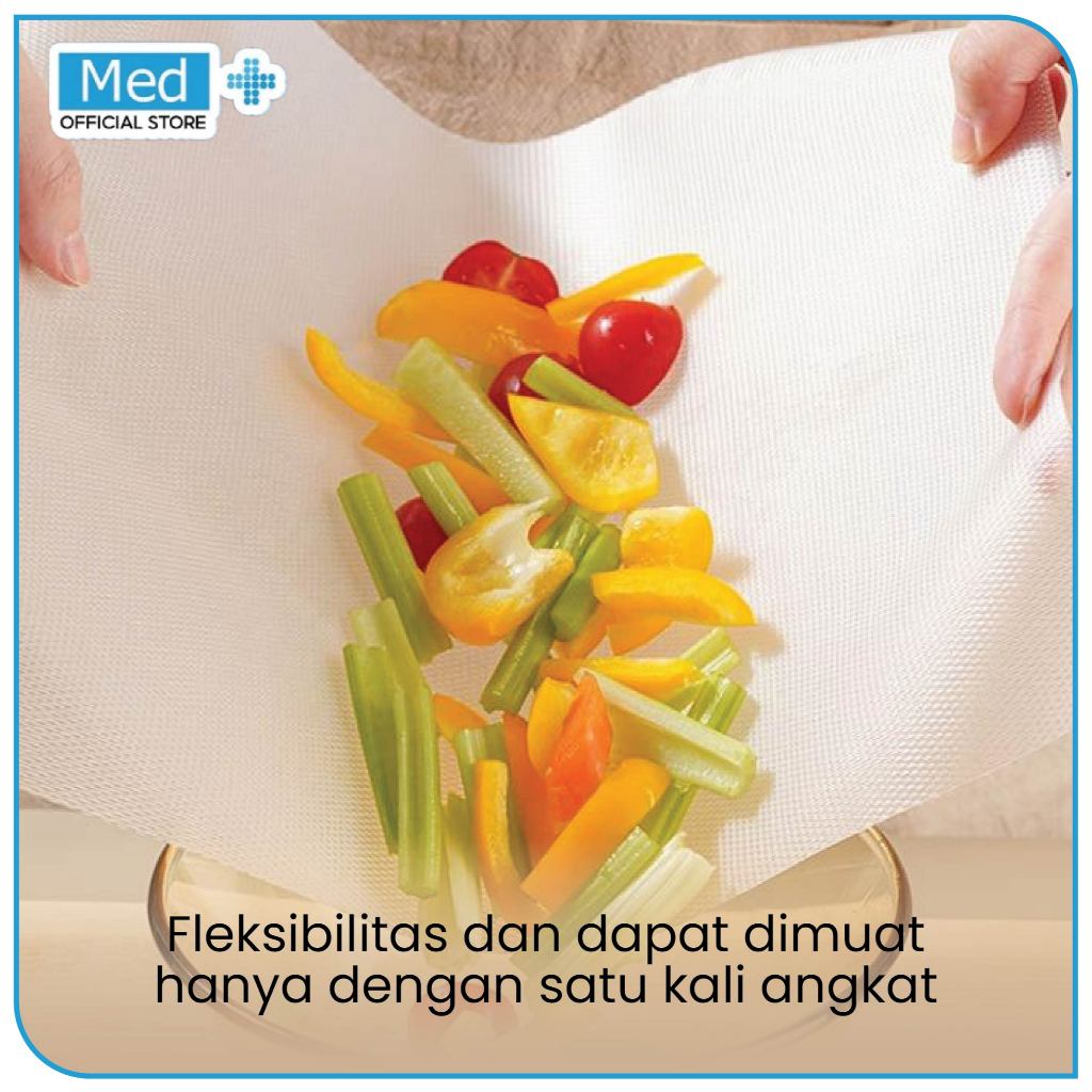 Med+ Disposable Plastic Cutting Board / Talenan Plastik Sekali Pakai - Gambar 4