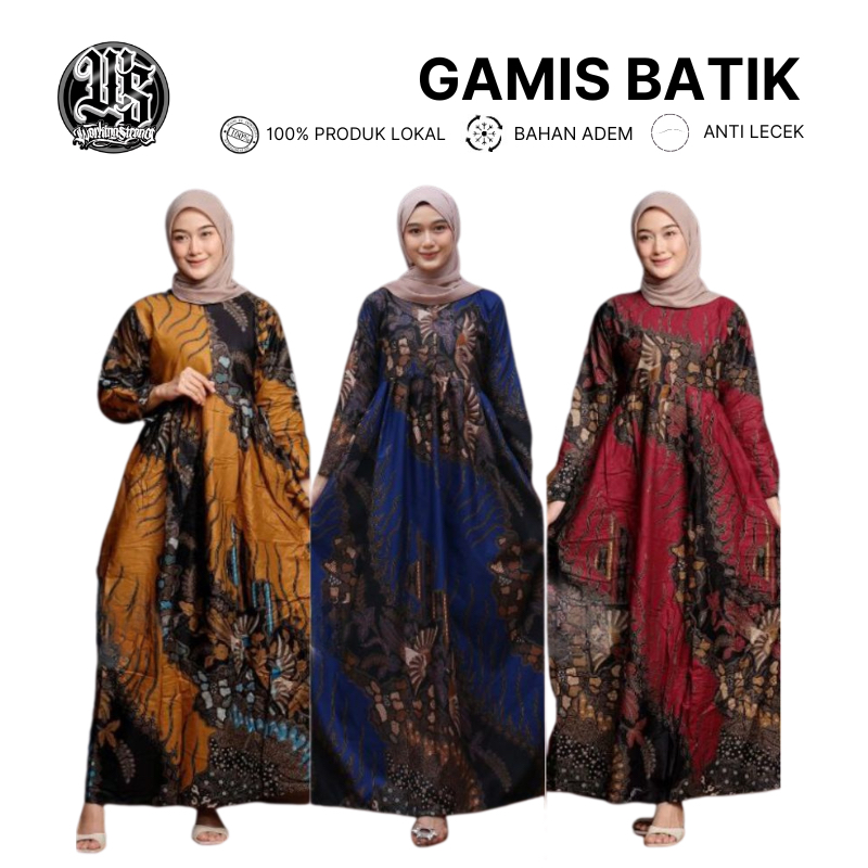 KATUN Modern Truntum Jumbo Batik Dress with Premium Polymicro Cotton ...